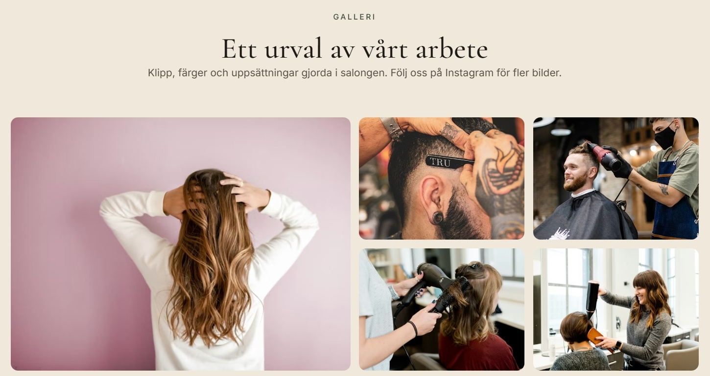 Salong Norrsken – skärmbild 4